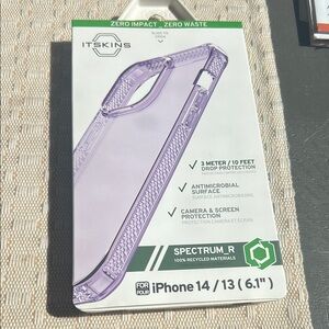 Spectrum R Clear Purple Case for iPhone 14/13